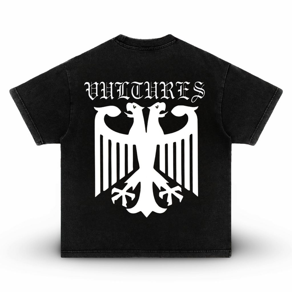 ¥$ Vultures Ye Kanye West in Jason Vorhees Mask Heavy Boxy Washed Black T-Shirt