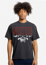 Load image into Gallery viewer, Danzig Skull Thrall Demonsweatlive Mother 94 90&#39;s Heavy Metal Rock and Roll Distressed Vintage Washed Black Premium T-Shirt