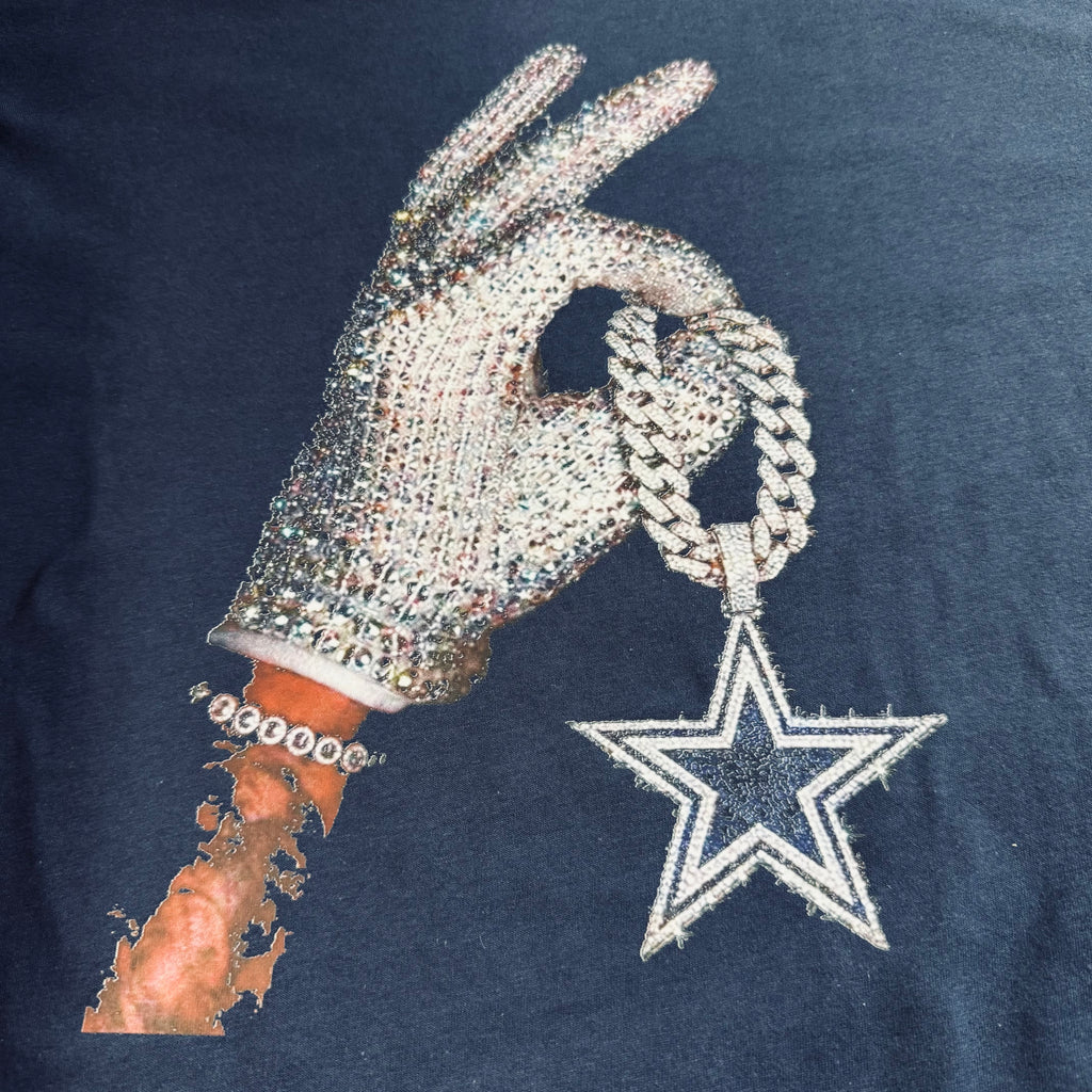 Dallas Cowboys Chain Drake Iceman Premium Style Navy T-Shirt