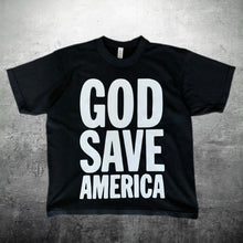 Load image into Gallery viewer, God Save America Kanye 2020 Vision Recreation Premium Heavyweight Boxy Vintage Style Washed Black T-Shirt