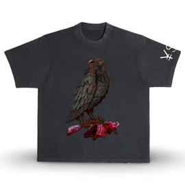¥$ Kanye West Ye Ty Dolla Sign Vultures Vintage Style Heavy Boxy Washed Black T-Shirt