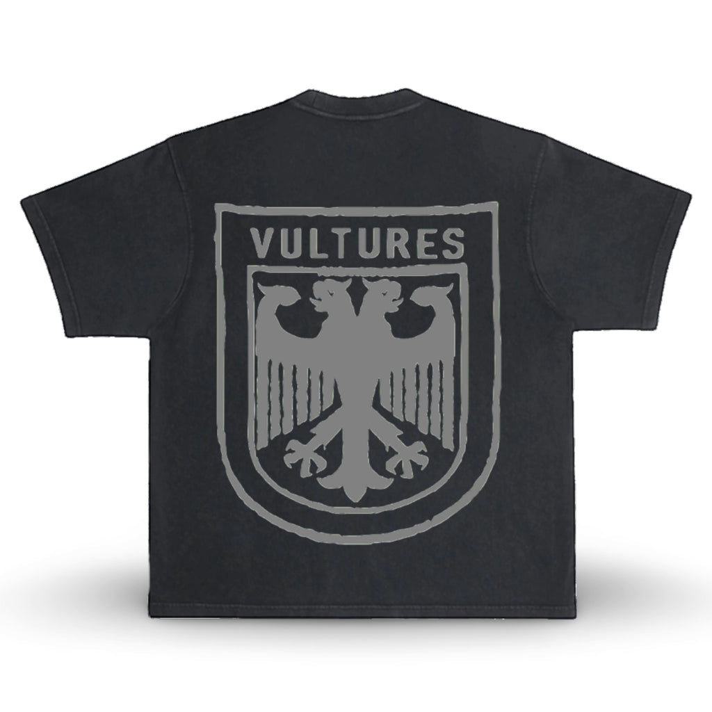 ¥$ Kanye West Ye Ty Dolla Sign Vultures Vintage Style Heavy Boxy Washed Black T-Shirt