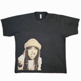Erykah Badu Call Tyrone Vintage Bootleg Distressed Style Premium Heavy T-Shirt in Washed Black