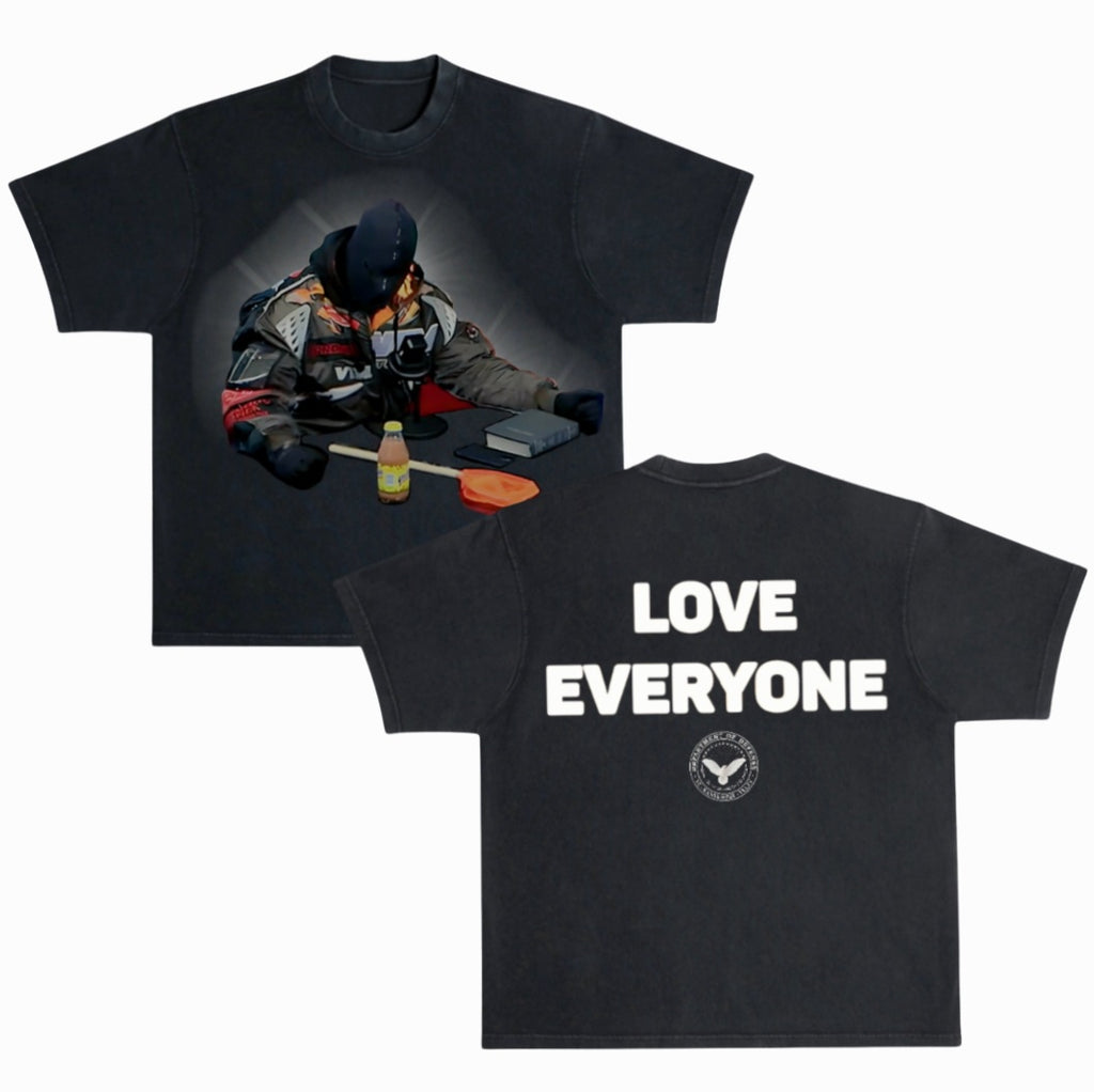 Kanye Defense Team "Defending Moments- Love Everyone" Ye Kanye West 7.66 oz. Heavyweight T-Shirt
