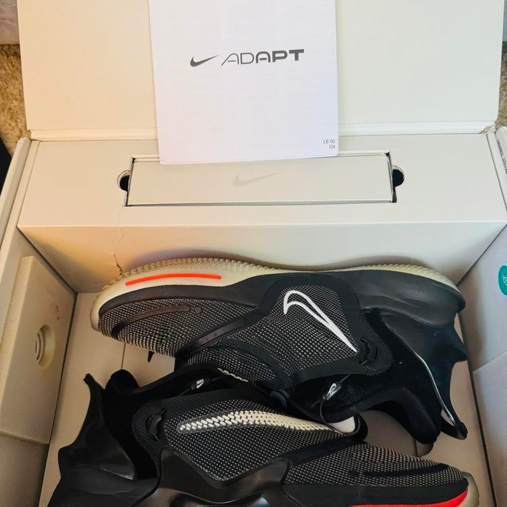 Nike Adapt BB 2.0 Basketball Shoes Mens Size 10.5 Black Red Self-Lacing