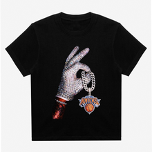 Load image into Gallery viewer, New York Knicks 2026 NBA Champions Chain Drake Iceman Black T-Shirt