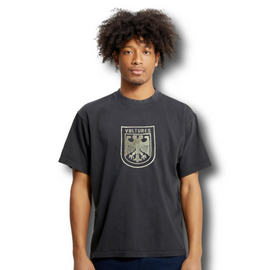 ¥$ Kanye West Ye Ty Dolla Sign Vultures Vintage Style Washed Black & Metallic Silver T-Shirt