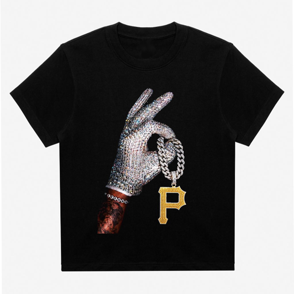 Pittsburgh Pirates Chain Drake Iceman Black T-Shirt