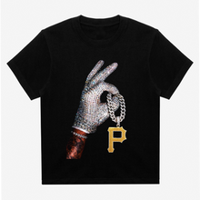 Load image into Gallery viewer, Pittsburgh Pirates Chain Drake Iceman Black T-Shirt