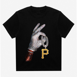 Pittsburgh Pirates Chain Drake Iceman Black T-Shirt