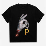 Pittsburgh Pirates Chain Drake Iceman Black T-Shirt