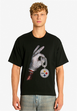 Load image into Gallery viewer, Pittsburgh Steelers Chain Drake Iceman Black T-Shirt