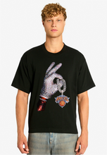 Load image into Gallery viewer, New York Knicks 2026 NBA Champions Chain Drake Iceman Black T-Shirt