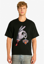 New York Knicks 2026 NBA Champions Chain Drake Iceman Black T-Shirt