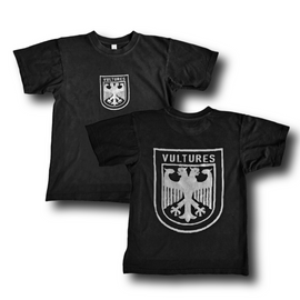 ¥$ Kanye West Ye Ty Dolla Sign Vultures Vintage Style Washed Black & Metallic Silver T-Shirt