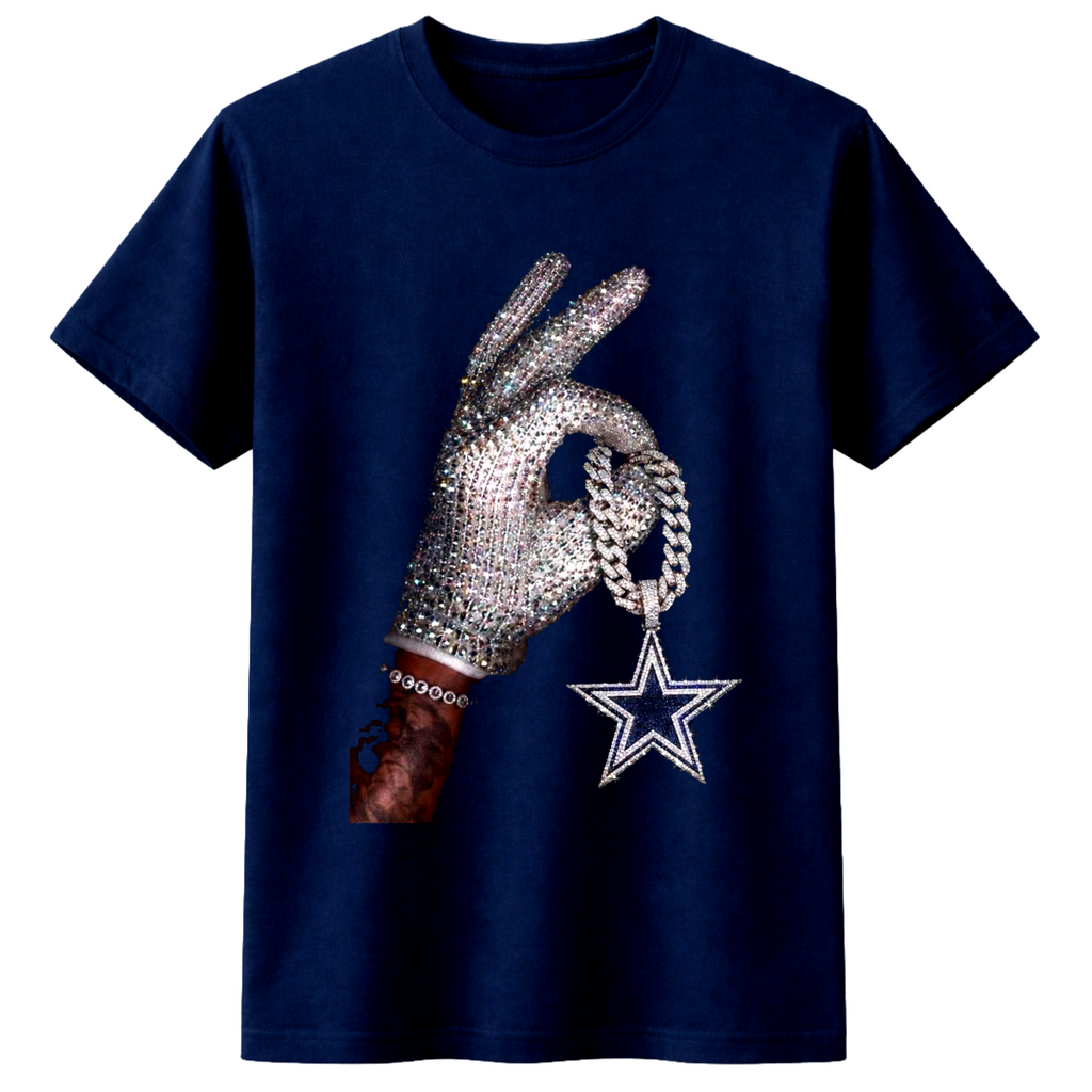 Dallas Cowboys Chain Drake Iceman Premium Style Navy T-Shirt