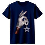 Dallas Cowboys Chain Drake Iceman Premium Style Navy T-Shirt