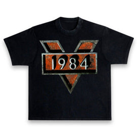 1984 Mind Control Movie George Orwell Book Oversized Heavy Vintage Style T-Shirt