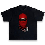 Kanye West Ye Yeezus Red Ski Mask Heavyweight Streetwear Vintage Style T-Shirt