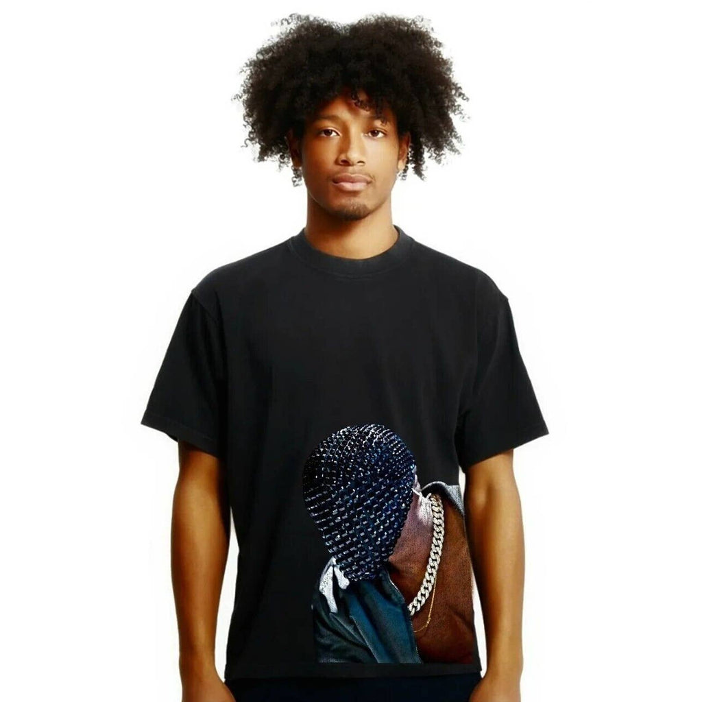 Kanye West Ye Yeezus Studded Mask Heavyweight Streetwear Vintage Style T-Shirt