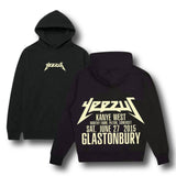 Kanye West Ye Yeezus Tour Glastonbury Festival Logo Premium Streetwear Hoodie