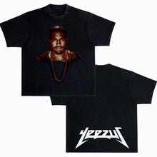 Load image into Gallery viewer, Kanye West Gold Chain Portrait Ye Yeezus Boxy Oversized Vintage Style T-Shirt