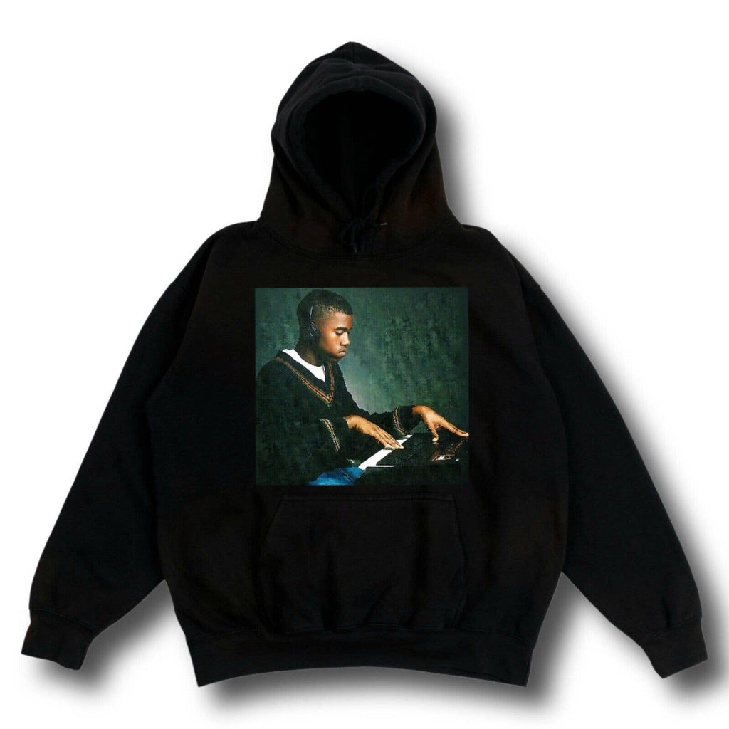 Kanye West Young Ye Producing Premium Retro Black Streetwear Hoodie