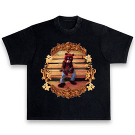 Kanye West Ye The College Dropout Bear Art Heavyweight Vintage Style T-Shirt