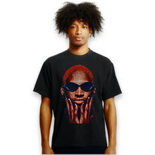 Load image into Gallery viewer, Dennis Rodman Red Hair Sunglasses Portrait Heavy Oversized Vintage Style T-Shirt