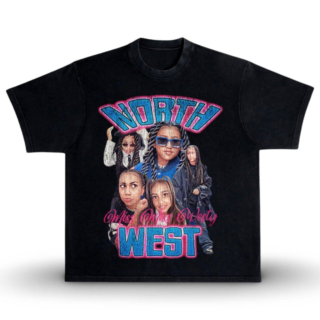 ¥$ North West Kanye Ye Ty Dolla Sign Vultures Washed Black Vintage Style T-Shirt