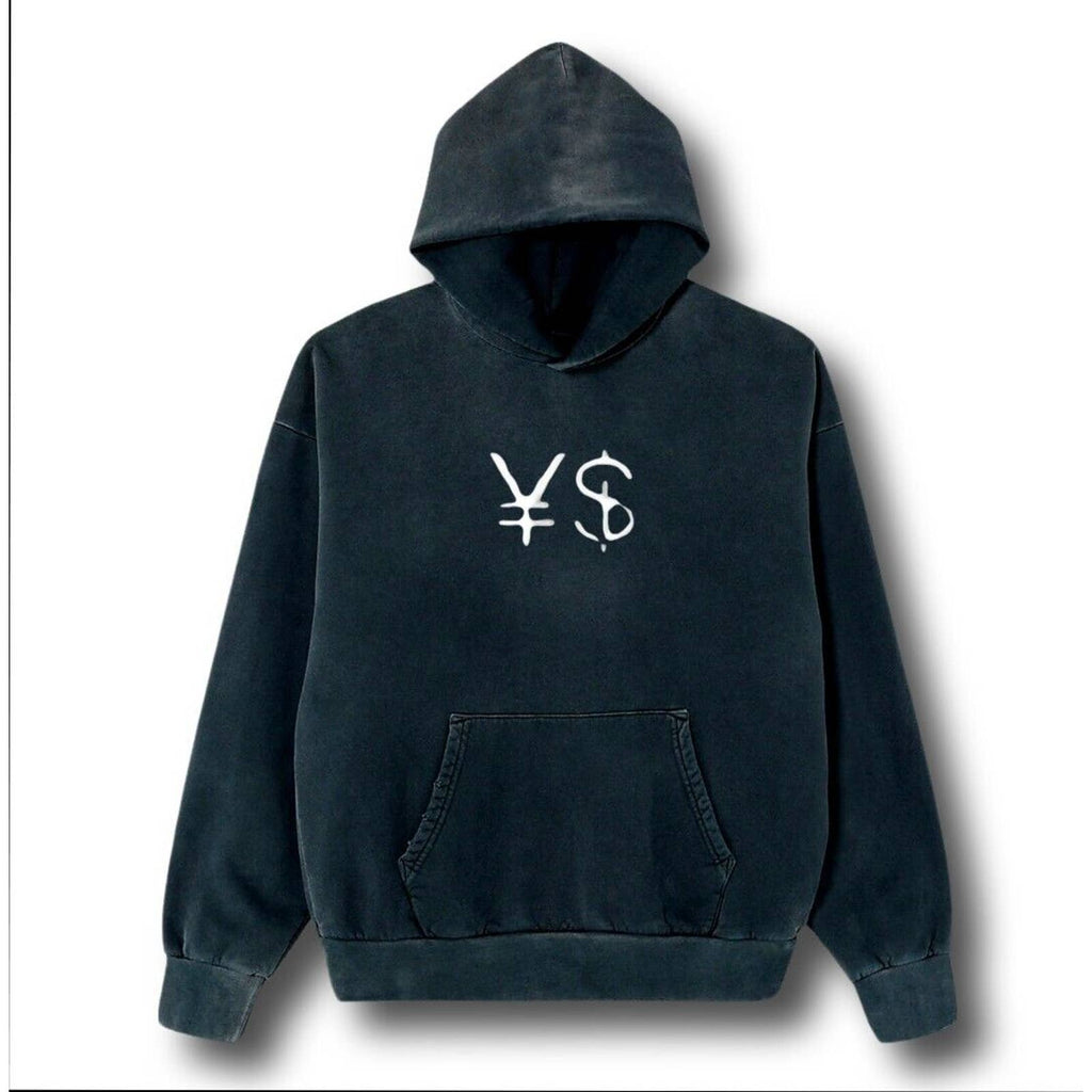 ¥$ Kanye West Ye Ty Dolla Sign Vultures Album Merch Vintage Washed Black Hoodie
