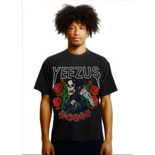 Load image into Gallery viewer, Kanye West Ye Yeezus Skeleton &amp; Roses Heavyweight Boxy Vintage Style T-Shirt