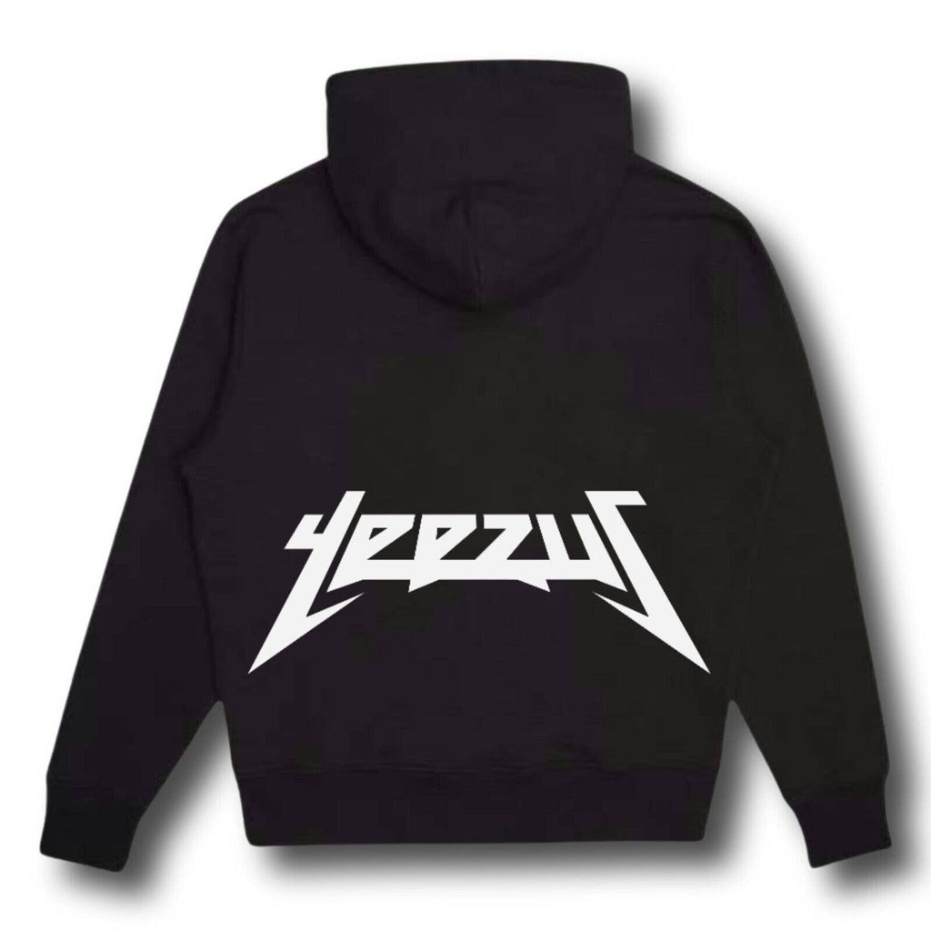 Kanye West Ye Yeezus Album Logo Ski Mask Sketch Premium Black Streetwear Hoodie