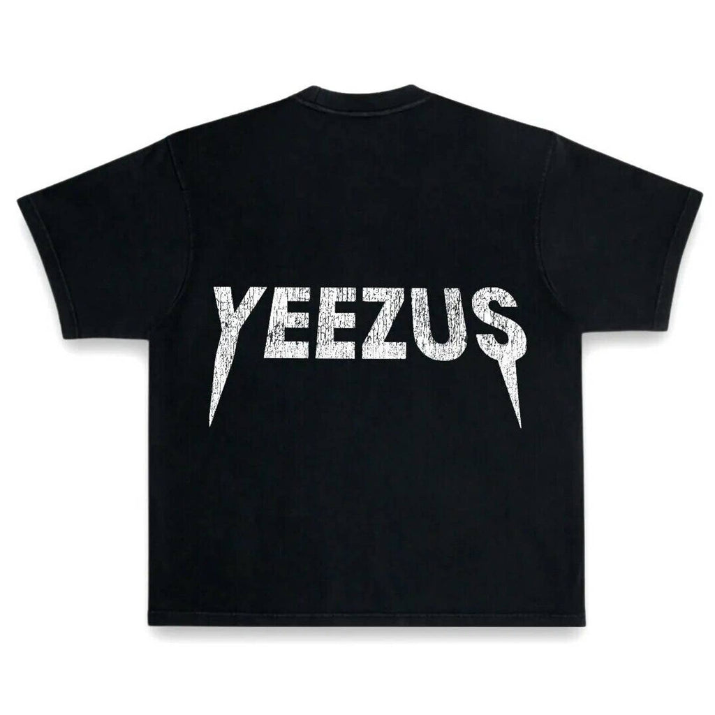 Kanye West Ye Yeezus Gold Mask Heavyweight Streetwear Boxy Vintage Style T-Shirt