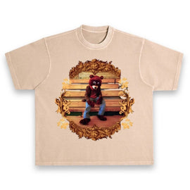 Kanye West Ye The College Dropout Bear Art Heavyweight Vintage Style T-Shirt