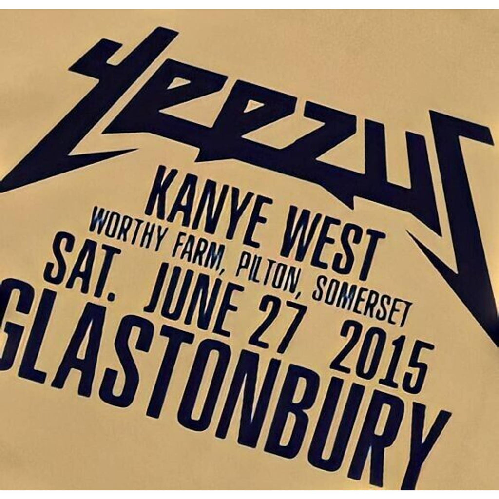Kanye West Ye Yeezus Tour Logo Glastonbury Festival Premium Streetwear Hoodie