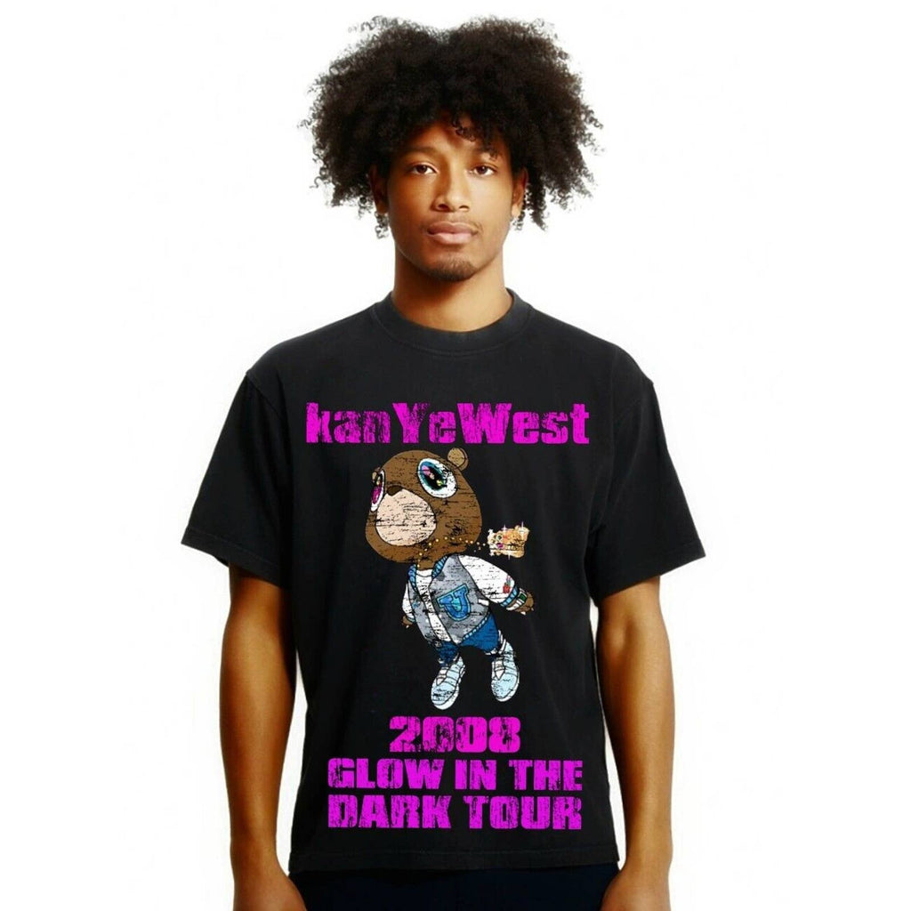 Kanye West Ye Graduation Bear Glow In The Dark Tour Heavy Vintage Style T-Shirt