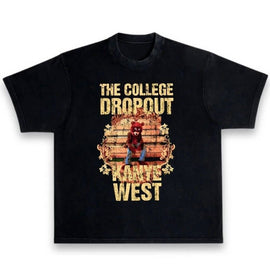 Kanye West Ye The College Dropout Bear Heavyweight Premium Vintage Style T-Shirt