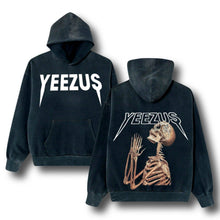 Load image into Gallery viewer, Kanye West Ye Yeezus Praying Skeleton Distressed Vintage Style Premium Hoodie