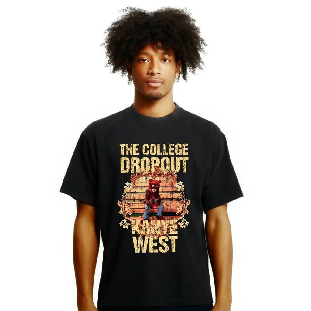 Kanye West Ye The College Dropout Bear Heavyweight Premium Vintage Style T-Shirt