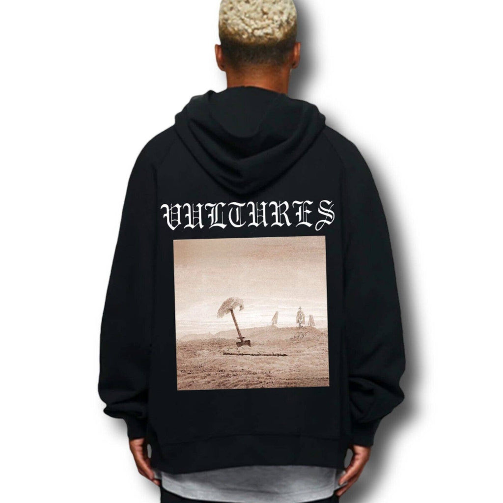 ¥$ Kanye West Ye Ty Dolla Sign Album Cover Vultures Logo Black Streetwear Hoodie