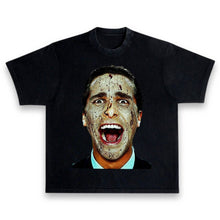 Load image into Gallery viewer, American Psycho Movie Patrick Bateman Face Oversized Heavy Vintage Style T-Shirt