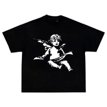 Load image into Gallery viewer, Kanye West Good Music G.O.O.D Cherub Soft Premium Black T-Shirt
