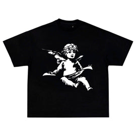Kanye West Good Music G.O.O.D Cherub Soft Premium Black T-Shirt
