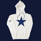Dallas Cowboys Big Alternate Throwback Double Star Logo Premium White Hoodie