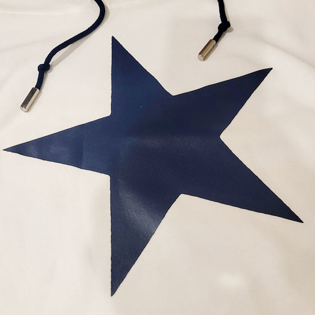 Dallas Cowboys Women's Alternate Throwback Double Star Logo Premium Cropped Hoodie