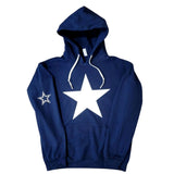 Dallas Cowboys Big Alternate Throwback Double Star Logo Premium Navy Hoodie