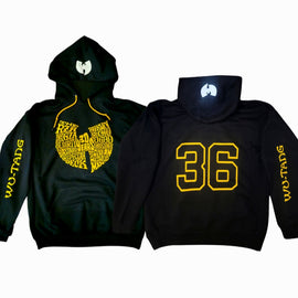 Wu-Tang Clan 30th Anniversary 36 Chambers Name Logo Premium Hoodie