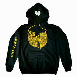 Wu-Tang Clan 30th Anniversary 36 Chambers Name Logo Premium Hoodie