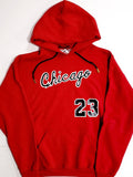 Michael Air Jordan 23 Chicago Bulls Red Black Hoodie